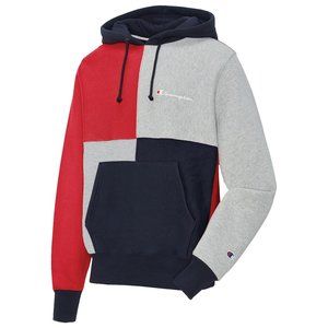 Champion Reverse Weave Colorblock Hoodie, Size SM